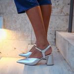 Женские мюли Jackie Silver Customizable V Alterre, Silver - фото 5