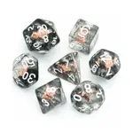 Набор Poly — Щит бойца белого цвета (7), Dice Sets - Class Dice - фото