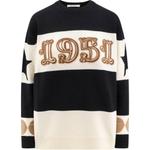 Полосатый вязаный джемпер Dirce MaxMara, черный - фото 2