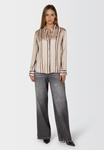 Блуза Marc Aurel Button-down blouse, Biscuit Powder Blush Varied/Beige - фото