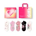 Унисекс Носки JKN, Розовый Цветочный Принт (5 пар) - фото 9