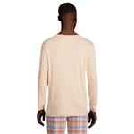 Вязаная пижама в рубчик Big & Tall Henley Lands' End - фото