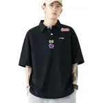 LINING Унисекс поло черное - фото 4