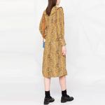 GANNI Леопардовое платье с v-образным вырезом - фото 5