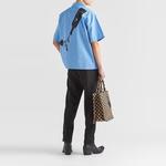 Рубашка мужская Prada Graphic Printed, синий - фото 3
