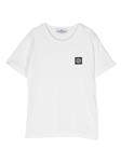 Stone Island Junior футболка с логотипом Compass, белый - фото