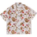Bape Vacation Pattern рубашка с коротким рукавом и открытым воротом A BATHING APE, белый - фото