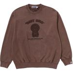 Свитшот мужской A BATHING APE, коричневый - фото