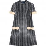 Мини-платье с бантом из букле Valentino, черный - фото 3