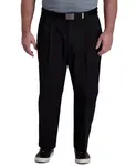 Брюки Big & Tall Cool Right Performance Flex Classic Fit с защипами Haggar, черный - фото