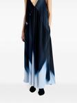 Proenza Schouler платье макси Torres с эффектом градиента, синий - фото 3