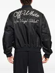 Вышитый бомбер Off-White, черный - фото 4