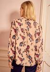 Блуза Love & Roses LONG SLEEVE , Beige Animal/Pink - фото 2
