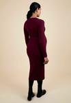 Платье JoJo Maman Bébé MATERNITY FIT POPPER FRONT , Wine/Red - фото 2