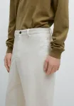 Брюки с эластичным поясом Massimo Dutti, White - фото 4