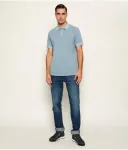 Поло Prime regular fit Boss Orange, синий - фото 2