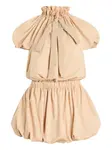 Платье мини с оборками PATOU, нейтральный - фото