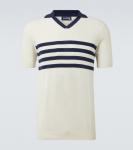 Полосатая хлопковая поло Vilebrequin, Off-White - фото