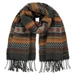 Шарф Barts Floora, зеленый - фото