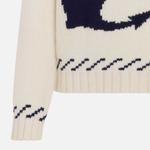 Свитер женский Dior, белый / синий - фото 3