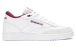 Кроссовки Reebok Classics Club C Mid II 'White Classic Maroon', белый - фото 3