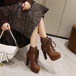 Ботинки Scaoruki Classic Platform Booties, 102 Brown - фото 5