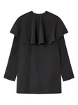 Платье мини с оборками GANNI, черный - фото