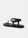Сандалии с Т-образной перемычкой Pull&Bear, черный - фото 5
