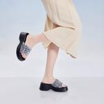 Шлепанцы женские Pt'Son, серебряный - фото 4