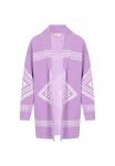 Вязаный кардиган IZIA, лавандовый - фото