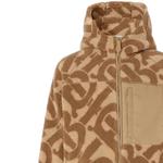 Monogram Fleece Jacquard Hooded Top Burberry, Umber - фото 4