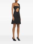 Courrèges платье мини с вырезами, черный - фото 3