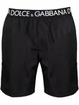 Плавки-шорты с логотипом DOLCE & GABBANA, черный - фото