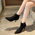 Женские ботильоны 7 см Gudianfengdu, черный (unlined) - фото 2