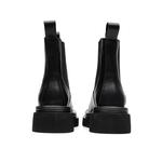 Кожаные Челси Ботинки Мужские Черные GZZ, Черные Утепленные Ботинки - фото 5