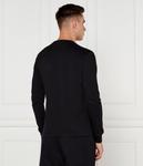 Лонгслив мужской Guess Jeans хлопковый с логотипом бренда, черный - фото 3