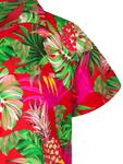 Рубашка King Kameha Pineapple Leaves, красный - фото 4