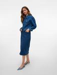 Юбка до колена Vero Moda, темно-синий деним - фото 6