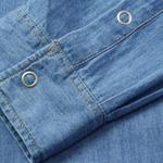 Джинсовая рубашка LACOSTE, синий - фото 6