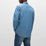 HUGO BOSS Мужская синяя рубашка - фото 7