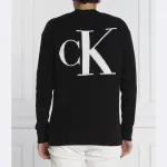 Джемпер мужской Calvin Klein с монограммой на спине, черный - фото 3