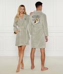 Халат унисекс Kenzo Home с поясом, серый - фото 2