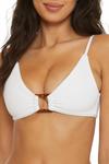 Современный топ-бралетте бикини в белом цвете Becca - фото