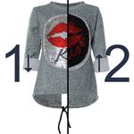 Пуловер BEZLIT, серый - фото 4