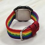 CASIO Часы Unisex YOUTH Black Watch, Black Block Stripes Rainbow - фото 7