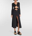 Украшенное платье макси с вырезами DODO BAR OR, черный - фото 2