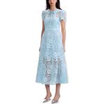 Женское платье с коротким рукавом Self portrait Self-portrait, синий - фото 5