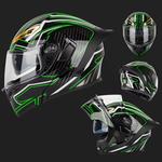 Шлем Esrada Bluetooth, черный / зеленый - фото 4