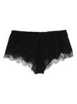 Шелковые трусы-брифы с кружевом Calais Caudry Carine Gilson, черный - фото 2
