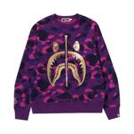 Свитер BAPE Color Camo Shark Crewneck, Purple - фото
